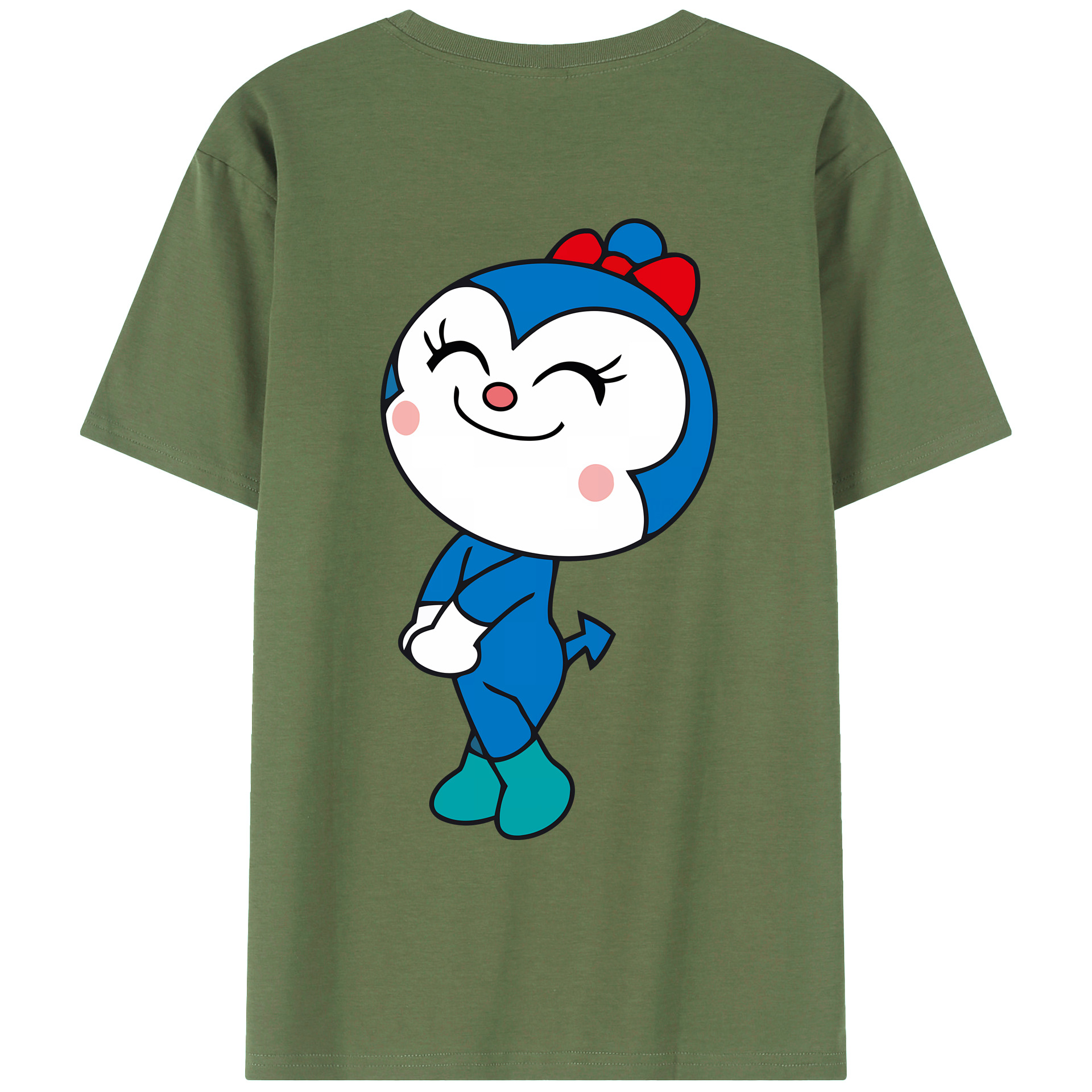 （画像用） アンパンマン Anpanman 綿100％ メンズ半袖Tシャツ（バックプリント） 通気性